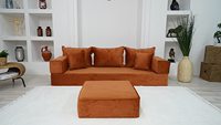 Siège de sol arabe Canapé de sol arabe Plancher de siège arabe | 12 pièces, 28 danses avec coussin éponge épaisseur 20cm