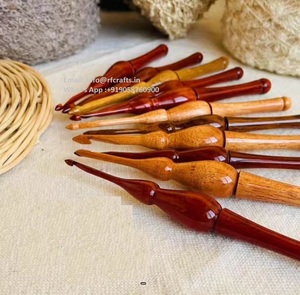 Crochet en bois de résine de luxe fait à la main aiguilles à tricoter de qualité supérieure pour travaux d'aiguille outils de couture sur mesure - Product Image 6