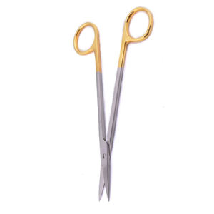 Tijeras de Metzambaum de acero inoxidable de alta calidad, fabricante de instrumentos quirúrgicos curvos romos/romos de 18cm de acero inoxidable - Product Image 4