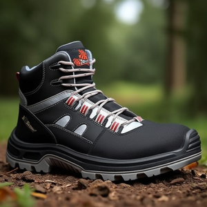 Chaussures de sécurité Cross Safety Boots Taille 42 W.11 Noir/Gris/Rouge S3S FO SR Conformes à la norme EN ISO 20345:2022 - Product Image 3