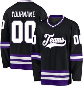 โรงงาน OEM ออกแบบเองโลโก้เสื้อฮ็อกกี้น้ําแข็งทีมสวมเสื้อฮ็อกกี้น้ําแข็งสาธารณรัฐเช็กเสื้อฮ็อกกี้น้ําแข็ง Sublimated - Product Image 5