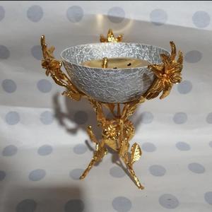 Bols métalliques découpés pour la maison, vaisselle de cuisine, couleur dorée, Design moderne, bol décoratif en aluminium, Design nid d'oiseaux - Product Image 5