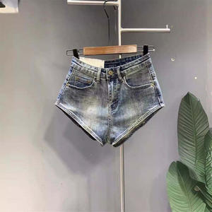 Premium Medium Washed Spandex Polyester Denim Shorts Custom OEM Wholesale <b>Stretchy</b> Durable Summer Casual Fashion Men <b>Women</b> - Product Image 4