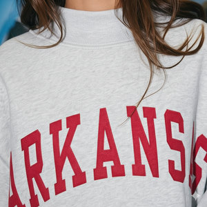 Venta al por mayor de fábrica de gran tamaño mujeres Mock Neck sudadera 100% Material de algodón logotipo personalizado impresión sólido Drop Shoulder - Product Image 5