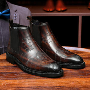 Zapatos de Trabajo Duraderos de Cuero Vacuno con Forro Antiolor y Absorción de Impactos, Zapatos Casuales para Hombre, Zapatos para Uso Diario - Product Image 2