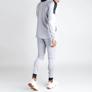Ensemble de survêtements 2 pièces en polyester et coton pour hommes, avec poches cargo, vente en gros - Product Image 3