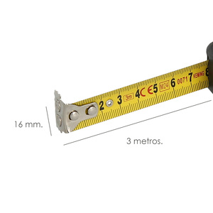 เทปวัดแบบมีด้ามจับกันลื่นพร้อมเบรกคู่ 3 เมตร / 16 มม. แม่เหล็ก - Product Image 2