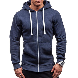 Sudadera con capucha y cremallera para hombre, 100% algodón de calidad superior, estampado de logotipo totalmente personalizable, diseño de ropa de invierno a la venta, MOQ 2 uds. - Product Image 1