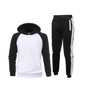 Ensemble de sweats à capuche blanc et noir, logo personnalisé, vente en gros, sweat-shirt à col rond pour femmes, sweat-shirt à col montant surdimensionné de haute qualité, fabricant - Product Image 1