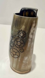 High Quality Buffalo Horn Mug Drinking Natural Ox and Cow Horn Mugs bar and <b>Beer</b> and Wine Mug - Product Image 3