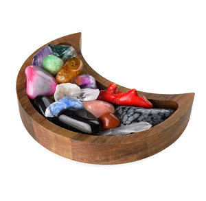 Plateau à fruits en bois, plateau à fruits lune, ornement de maison, cadeau islamique, fournitures, plateau décoratif en bois - Product Image 5