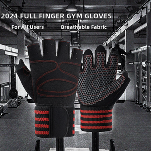 Unisex Half Finger Weightlifting <b>Gloves</b> with Touchscreen, Polyester Outdoor Sports Gym Fitness <b>Gloves</b> Pull-On Closure - Product Image 3