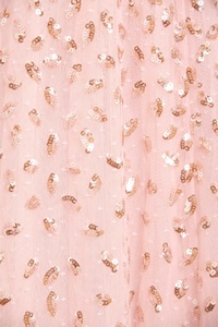 Maxi vestido de noche acampanado con cuello alto, gasa Pastel con bordado a máquina y volantes para bodas, fiestas de graduación - Product Image 2