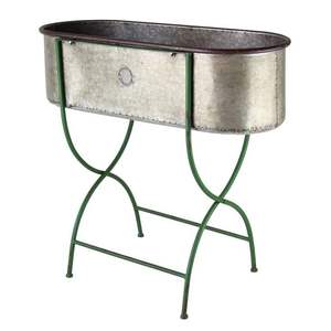 ที่ปลูกต้นไม้โลหะที่มีสไตล์เครื่องใช้ในสวนชุบสังกะสีงานแฮนด์เมดขนาดสั่งทำที่ดีที่สุดสำหรับตกแต่งบ้าน - Product Image 1
