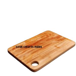 Prix de gros Planche à découper en bambou et bois naturel Outil à fromage carré rectangulaire durable Planche à découper en bois - Product Image 1