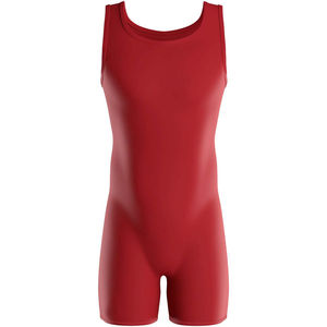 Combinaison de lutte professionnelle pour hommes et jeunes, personnalisable, respirante, en spandex et lycra, uniforme de grappling, vêtements d'entraînement de compression, rouge - Product Image 3