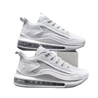 Chaussures de sport respirantes en mesh pour homme HMK, décontractées, à lacets, avec coussin d'air, pour la course à pied, la marche, l'été, personnalisables.