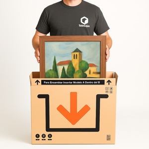 Boîtes en carton ondulé renforcé à double vague, modèle robuste, 81x13x69 cm - pour tableaux et téléviseurs jusqu'à 37 pouces - Product Image 2