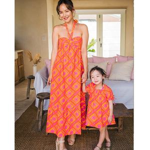 Madre figlia abiti coordinati abbigliamento bambini mamma e figlia Set abito stampato floreale mamma e Me abiti - Product Image 2