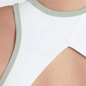 เสื้อชั้นในกีฬาผู้หญิง ระบายอากาศได้ดี เป็นมิตรกับสิ่งแวดล้อม ดีไซน์เรียบง่าย มีโลโก้ด้านหน้า เหมาะสำหรับออกกำลังกาย โยคะ ฟิตเนส - Product Image 6