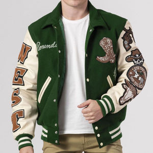 Veste de baseball de qualité supérieure, brodée en chenille personnalisée, veste universitaire, veste pour hommes - Product Image 1