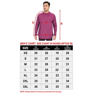 Camiseta lisa de manga larga de gran tamaño personalizada para hombre, camiseta de manga larga de algodón, camisetas de manga larga personalizadas para hombre con impresión personalizada para hombre - Product Image 6