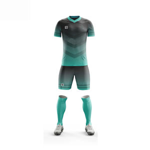Uniforme de fútbol unisex para hombres, nombre personalizado del equipo, 100% poliéster, ropa deportiva de calidad, conjunto de camisetas y camisetas, estilo - Product Image 1