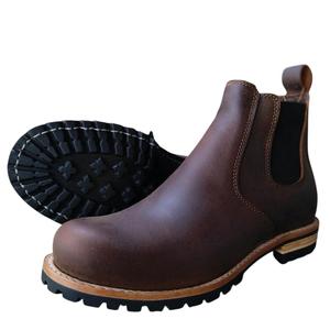 Bottes Chelsea en cuir de vache de qualité supérieure en cuir véritable fait à la main avec semelle de qualité supérieure produits occidentaux - Product Image 4