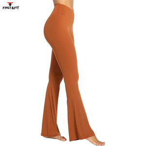 Nuevo diseño, precio barato, pantalones acampanados, Pantalones de mujer de alta calidad, pantalones de calle, Pantalones de mujer ajustados - Product Image 3