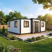 Nouvelles Maisons Conteneurs Économiques de 20 Pieds en Gros, Maisons Modulaires Préfabriquées à 2 Chambres et Toilettes pour Bureau de Chantier