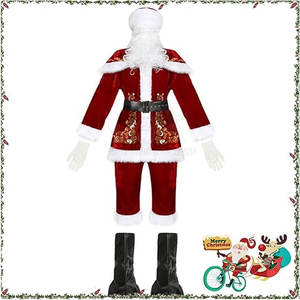 Nuevo Diseño de Disfraz de Papá Noel, Disfraz de Papá Noel Personalizado, Disfraz de Papá Noel Hecho en Pakistán - Product Image 2