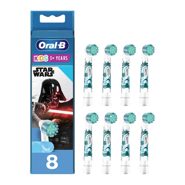Oral-B Kids Electric Toothbrush Heads Extra Soft Bristles for Children Aged 3+ in Mailbox Box Packaging Pack of 8