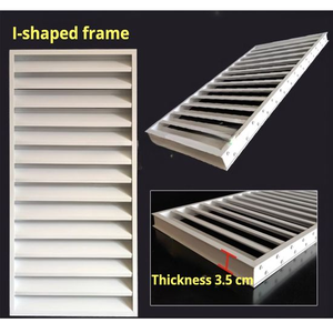 Griglia di Ventilazione Lineare in Alluminio con Telaio a I, Verniciata a Polvere Multicolore, Impermeabile, <span class=keywords><strong>per</strong></span> Uscita Aria HVAC a Soffitto e Parete - Product Image 5