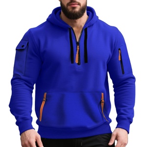 Hoodies surdimensionnés imprimés de qualité supérieure, en molleton tricoté, unisexe, de luxe, sans motifs - Product Image 1