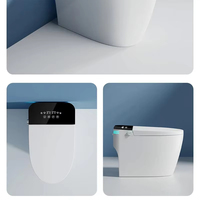 WC en céramique moderne nouveau design toilettes intelligentes salle de bain p trap automatique avec bidet cuvette de toilettes