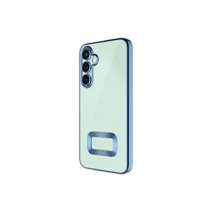 Coque Premium pour Samsung Galaxy A56 Bleu Oméga avec Protection Caméra, Logo Découpé, Anti-Traces de Doigts, Translucide (Compatible A17, A53, A34) - Product Image 1