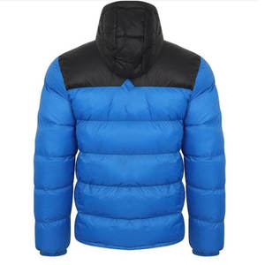 Veste d'hiver pour hommes avec col montant Dernière conception Veste à bulles en polyester Logo avant Différentes couleurs de vêtements d'extérieur - Product Image 4