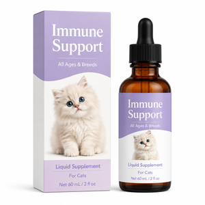 Gouttes de soutien viral pour chats sous marque privée, L-Lysine 250mg pour le système immunitaire et la santé quotidienne, supplément nutritionnel liquide pour chats - Product Image 1