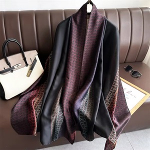 Custom 100% <b>Silk</b> <b>Scarf</b> For Women High Quality Breathable Light-weight Stylish Printed Pattern Hot Fashion Daily Wear Women <b>Scarf</b> - Product Image 5