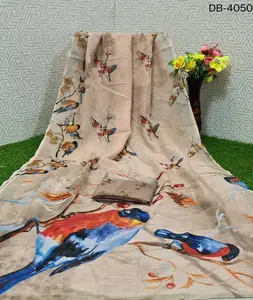 Chemisier en coton pour femmes, nouveau Style ethnique, Lilan avec impression numérique avec Reach palpu Concept saree et Lilan - Product Image 1