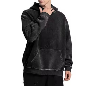 Sudadera con capucha de gran tamaño de algodón 100% para hombre con logotipo personalizado sudadera térmica precio de fábrica para el invierno OEM disponible - Product Image 2
