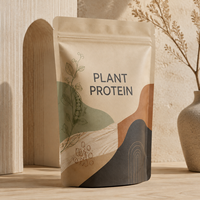 Sachet d'emballage souple personnalisé pour bonbons, avec fenêtre transparente, Doypack autoportant pour aliments pour animaux, lait, résistant à l'humidité, qualité alimentaire