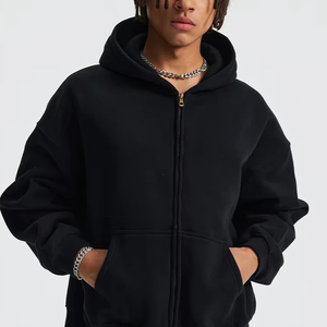 Sudadera con Capucha Holgada, Estilo Casual, Lavada, con Bordado Desteñido al Sol, 100% Algodón, para Invierno, Personalizable al por Mayor - Product Image 5