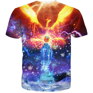 เสื้อยืดพอดีตัวสำหรับผู้ชายเสื้อยืดแขนสั้นโอเวอร์ไซส์ระบายอากาศได้เสื้อแบบลำลองมีหลายสี3D พิมพ์ซับลิเมชันสไตล์สตรีท - Product Image 2