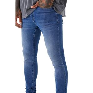 High Quality Slim Fit Stretchable <b>Denim</b> <b>Material</b> Cotton Jeans Top Sale Plain Regular Size Breathable Men's Jeans - Product Image 6