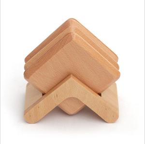 ถาดรองแก้วไม้ดีไซน์ทันสมัยสินค้าขายดีและแก้วกาแฟไม้ดีไซน์ใหม่ - Product Image 5