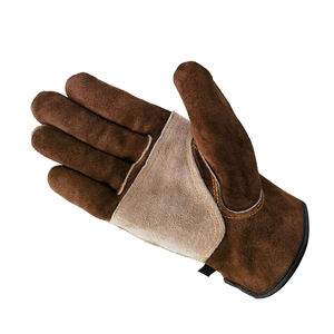 Guantes DE SEGURIDAD DE CUERO resistentes para la construcción de almacenes y trabajos industriales con protección duradera de la palma - Product Image 5