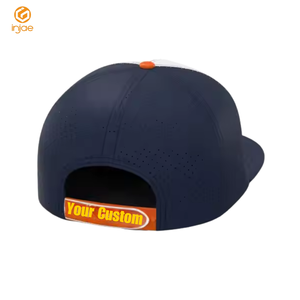 OEM ODM 5 Panel Snapback Laser Cut Hat Botón personalizado Color Parche de goma prensado en caliente Unisex Impermeable Ala plana Deportes al aire libre - Product Image 5