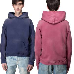Sudadera con capucha para hombre de alta calidad personalizada Sun Faded 100% algodón French Terry Heavyweight Pullover Washed Streetwear para invierno - Product Image 2