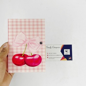 Herramienta de Belleza Acrílica con Diseño de Cereza, Logotipo Personalizado de Somofy Enterprises, Forma de Corazón, Sostenible, para Pestañas - Product Image 1
